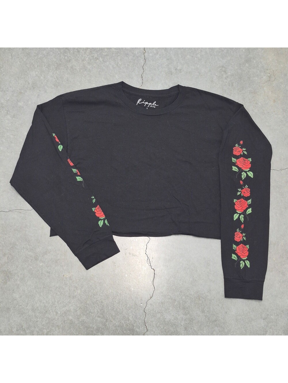 Ripple Long Sleeve Rose T Shirt